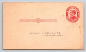 Ellensburg  Washington   Edward L. Parmenter   Postcard