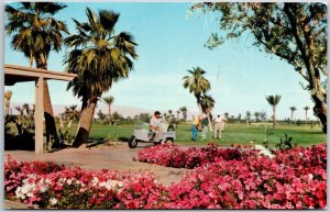 1958 Palm Springs CA-California, Tamarisk Country Club, Winter Golf, Postcard