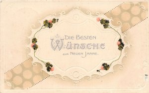 uk40864 die besten wünsche zum neuen jahr new year greetings  embossed