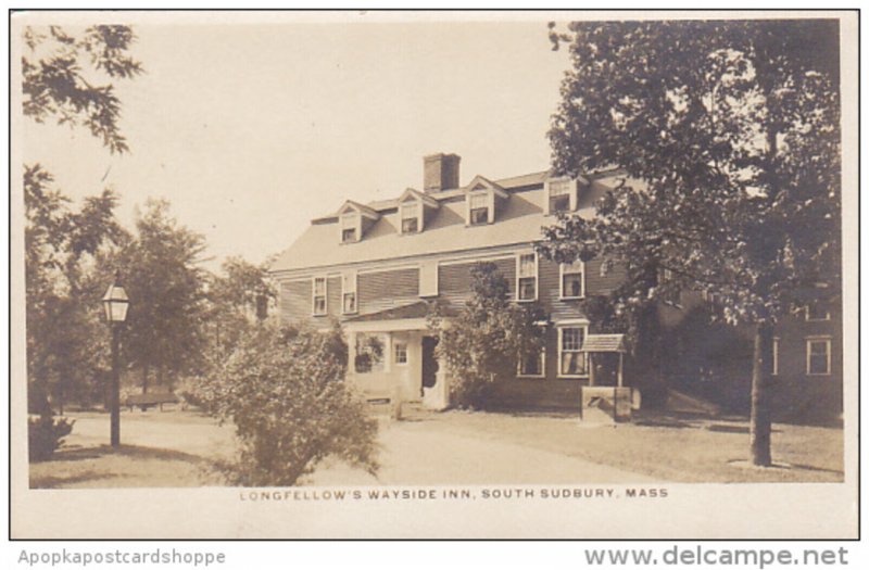 Massachusetts South Sudbury Longfellow's Wayside Inn Real Photo