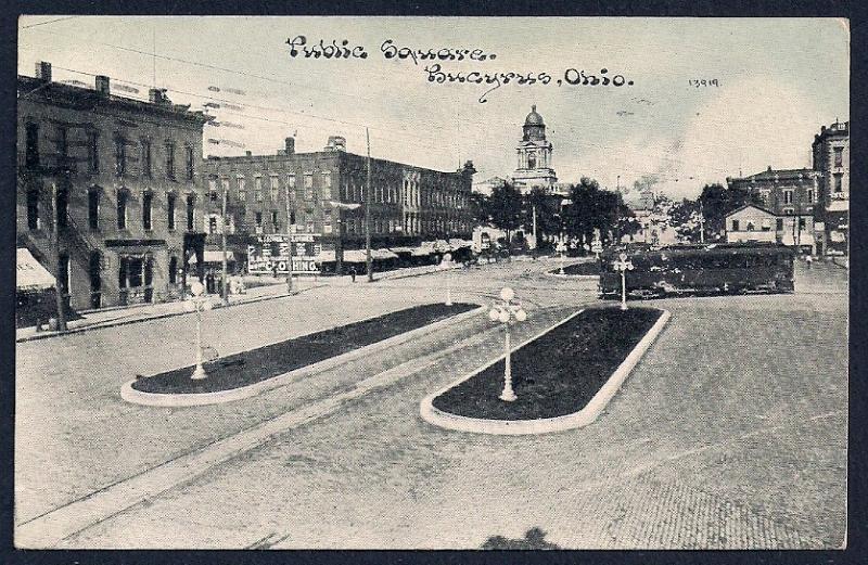 Public Square Bucyrus Ohio used c1911