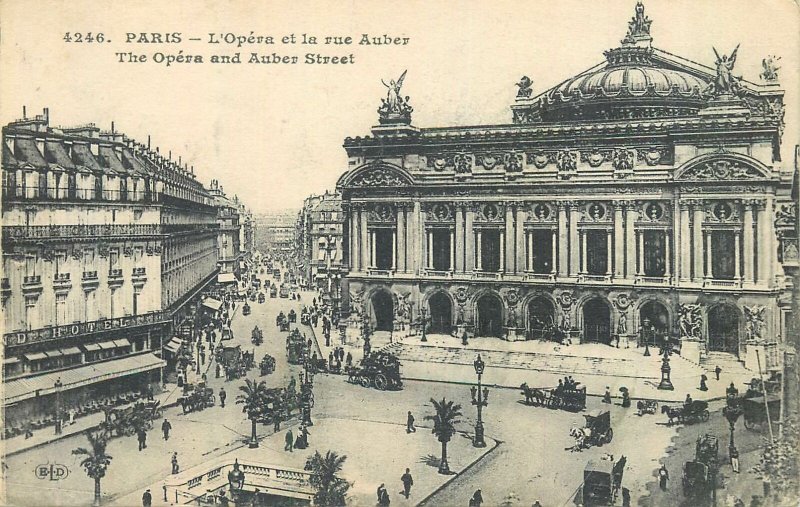 Postcard France Paris Opera Auber