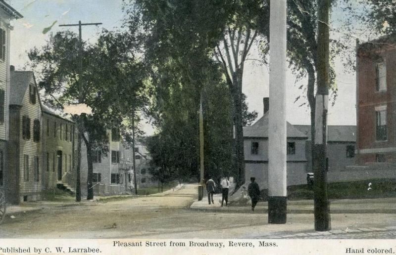 MA - Revere. Pleasant Street from Broadway