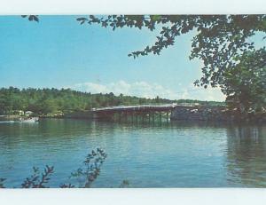 Pre-1980 BRIDGE SCENE Moultonboro - Near Meredith & Laconia NH H7984@