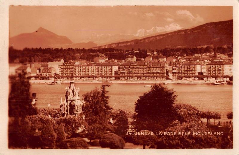 B105559 Switzerland Geneve La Rade et le Mont Blanc