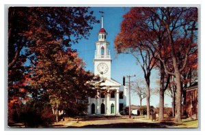 Vintage 1960's Postcard The South Congregational Church Kennebunkport Maine