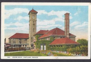 1933 POST CARD PORTLAND OR THE UNION DEPOT