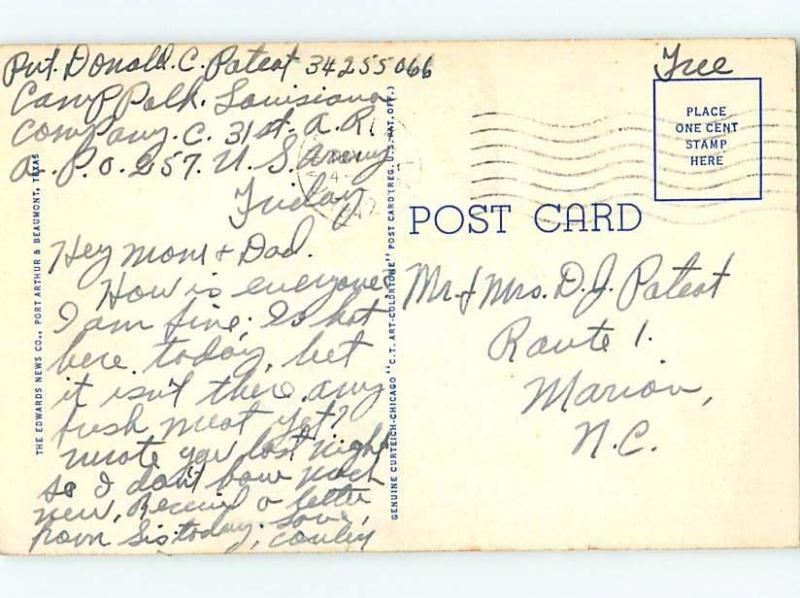 Linen HOSPITAL SCENE Port Arthur Texas TX W3139