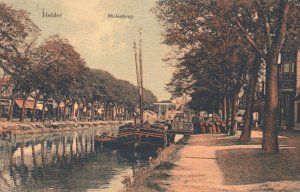 Netherlands Den Helder Molenbrug Vintage Postcard 03.76