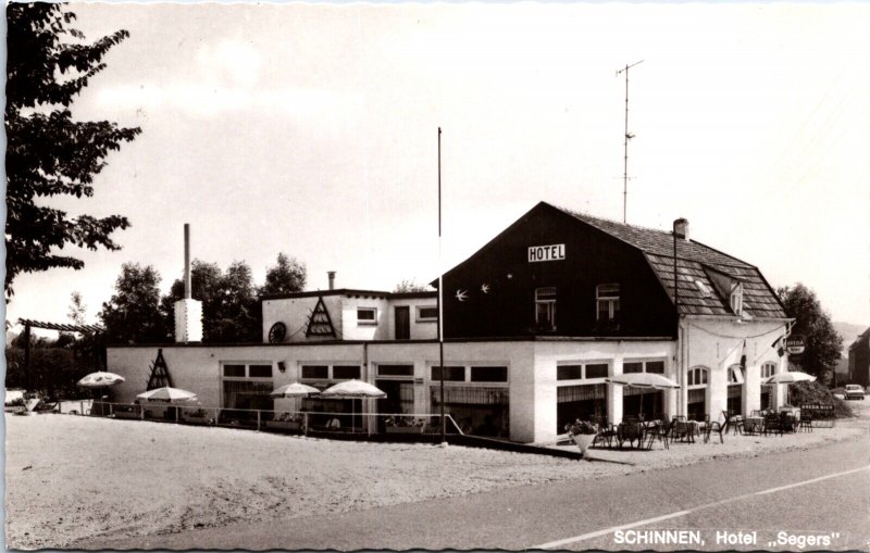 Netherlands Schinnen Hotel Segers Vintage RPPC 09.69