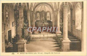 Old Postcard Mont Sainte Odile Convent Chapel
