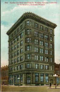 San Jose California~Garden City Bank & Trust Co Building~c1910 Britton & Rey PC 