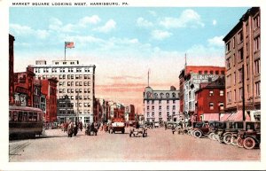 Pennsylvania Harrisburg Market Street Looking West