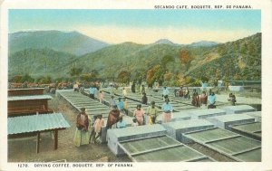 Postcard 1920s Farm Agriculture Coffee Cafe Panama occupation 22-12294