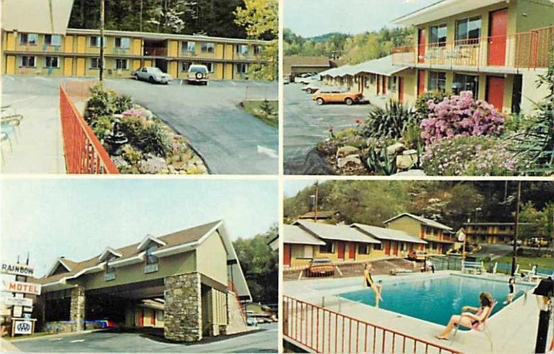 Rainbow Motel Roaring Fork Road Gatlinburg TN Tennessee 1986