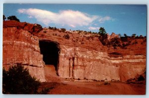 c1960 Gallup New Mexico NM Postcard Kit Carson Cave Horse Shoe Shaped Entrance