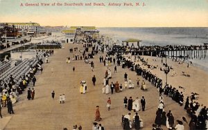 A General View of the Boardwalk and Beach in Asbury Park, New Jersey