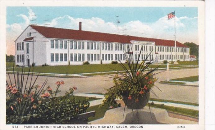 Oregon Salem Parrish Junior High School 1945 Curteich