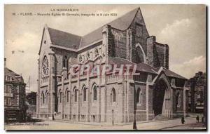 Old Postcard Flers New Church St Germain opened June 5, 1922