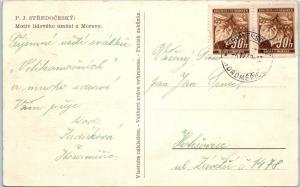 CZECHOSLAVAKIA   GREETING Postcard circa 1939 (Nazi Occupation period)