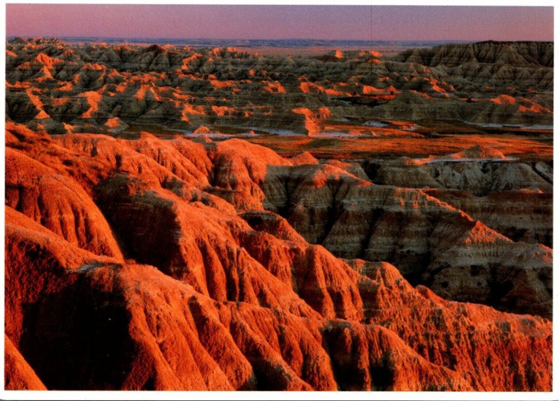 South Dakota Badlands National Park At Sundown