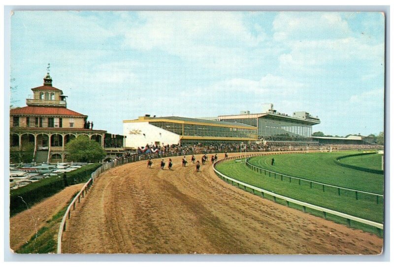 c1960 Pimlico Race Course Preakness Track Spring Baltimore Maryland MD Postcard