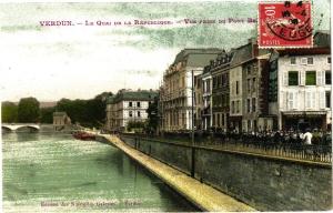 CPA Verdun - Le Quai de la République - Vue prise du Pont Be...(178476)