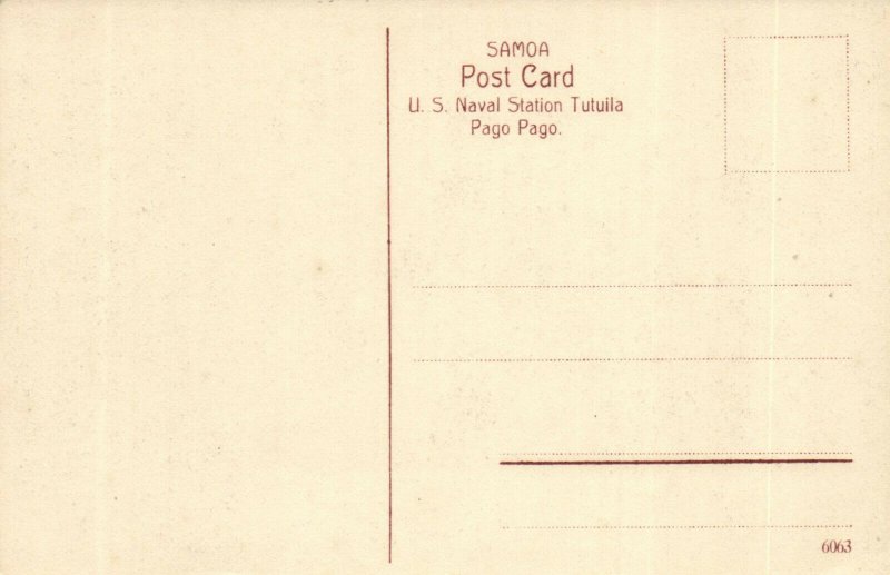 PC CPA SAMOA, PACIFIC, GREETINGS FROM PAGO PAGO, Vintage Postcard (b19479)