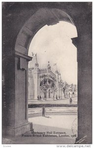 Machinery Hall Entrance , Franco-British Exhibition , London , England , PU-1908