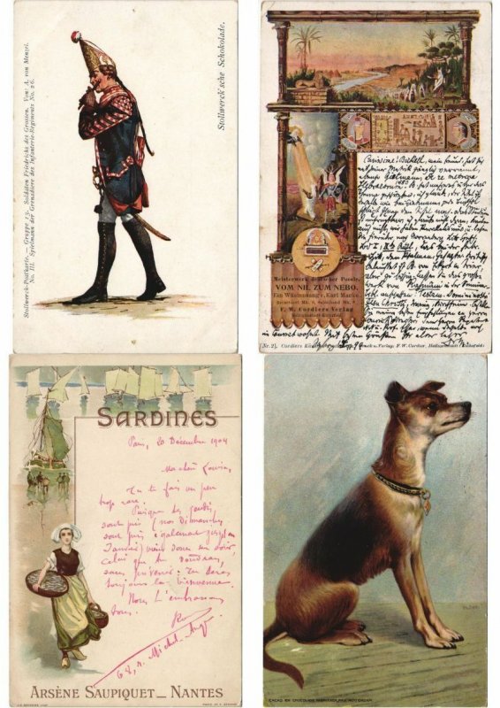 PC ADVERTISING COLLECTION 225 Vintage Postcards WITH BETTER (L4388)