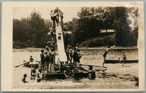 TRENTON NJ YMCA CAMP WILSON ANTIQUE REAL PHOTO POSTCARD RPPC