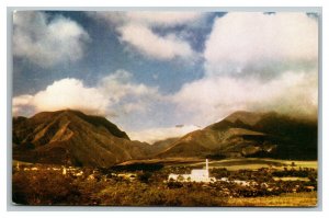 Vintage 1950's Postcard Panoramic View Countryside Island of Maui Hawaii