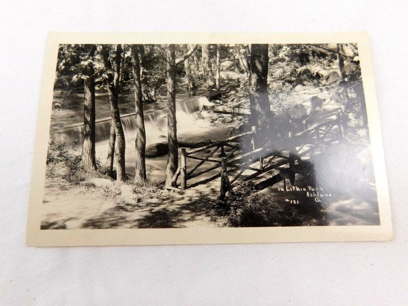 C.1920 RPPC Lithia Park, Ashland, Oregon Real Photo Vintage Postcard P29