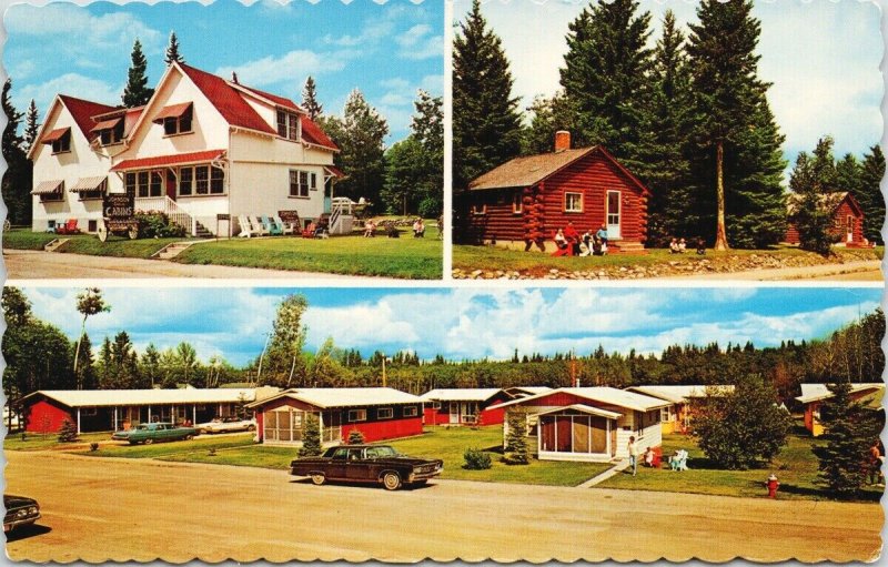 Johnsons Cabins Wasagaming Manitoba Riding Mountain National Park Postcard F85