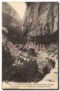 Postcard Old Route Ladders of Frou and Gorges Chailles The output of Frou Tunnel