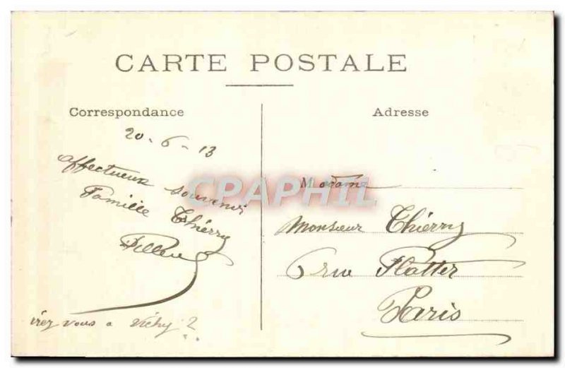 Old Postcard Saint Aubin sur Mer Cliffs