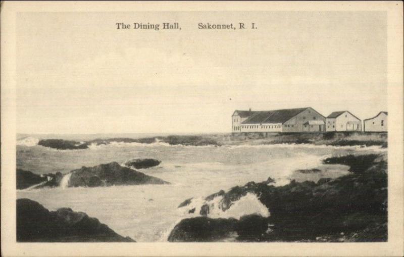 Sakonnet RI The Dining Hall c1915 Postcard