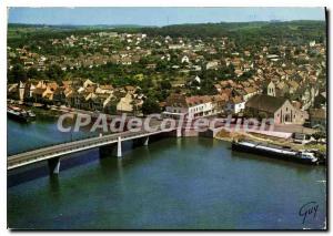 Postcard Moderne Saint Mammes (Seine et Marne) The new bridge over the Seilne...