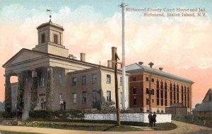 Court House & Jail Richmond Staten Island New York 1910c postcard