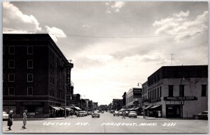Faribault Minnesota MN, Central Avenue, Historic Streetscape, Vintage Postcard