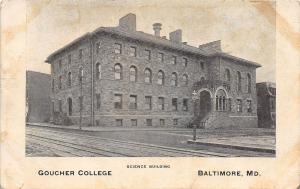 C62/ Baltimore Maryland Md Postcard 1910 Goucher College Building Science