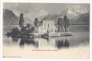 Switzerland Ile de Clarens Dent du Midi Vtg UDB c 1905 Photoglob Postcard