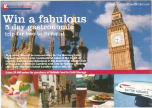 British Airways Plane London Clock Tower Food Singapore Ad