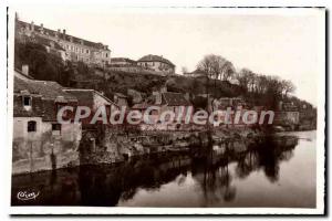 Postcard Old Montmorillon View Taking On The Gartempe At Old Bridge