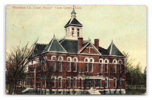 Woodson Co. Court House Yates Center Kans. Kansas c1909 Postcard