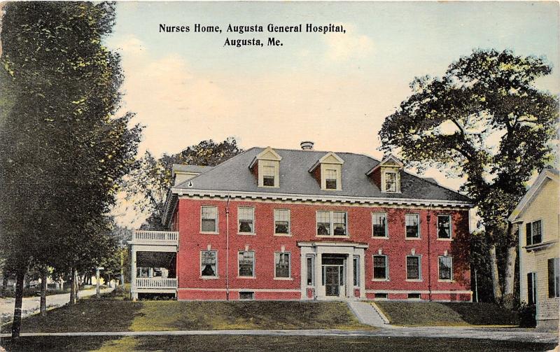 Augusta Maine~Augusta General Hospital-Nurses Home~Curtains in Windows~1921 Pc