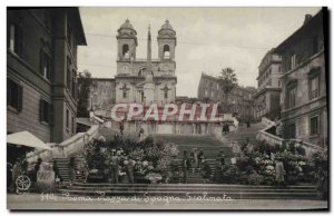 Old Postcard Roma Palazzo di Spagna (animated)