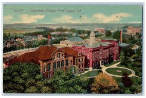 1914 Concordia College Aerial View Fort Wayne Indiana IN Posted Vintage Postcard