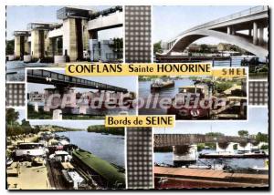 Modern Postcard Conflans Sainte Honorine Bords De Seine