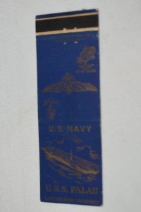 U.S.S. Palau Navy Ship 20 Strike Matchbook Cover